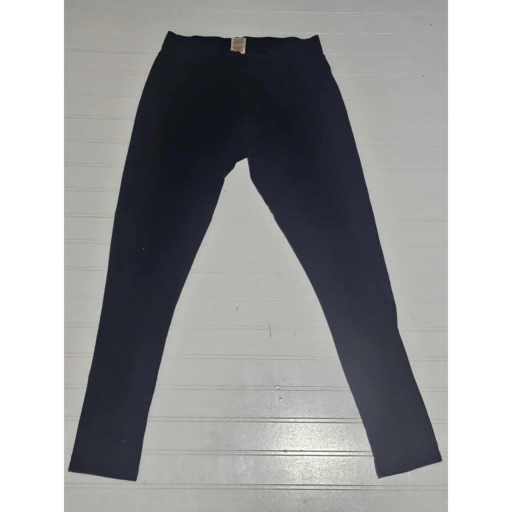 Faded Glory Navy Blue Stretch Leggings Women’s Medium 8-10 Pull On Pants